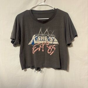 Vintage KSHE 95 “Expo ’85” Distressed Crop Tee St. Louis Radio Shirt